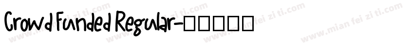 Crowd Funded Regular字体转换